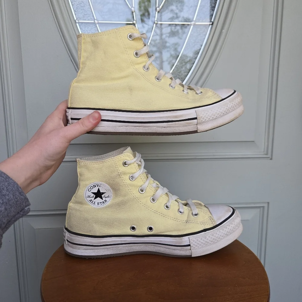 Converse Womens Chuck Taylor All Star Platform High Light Citron